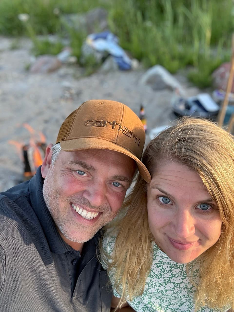 Karina und Stephan am Strand